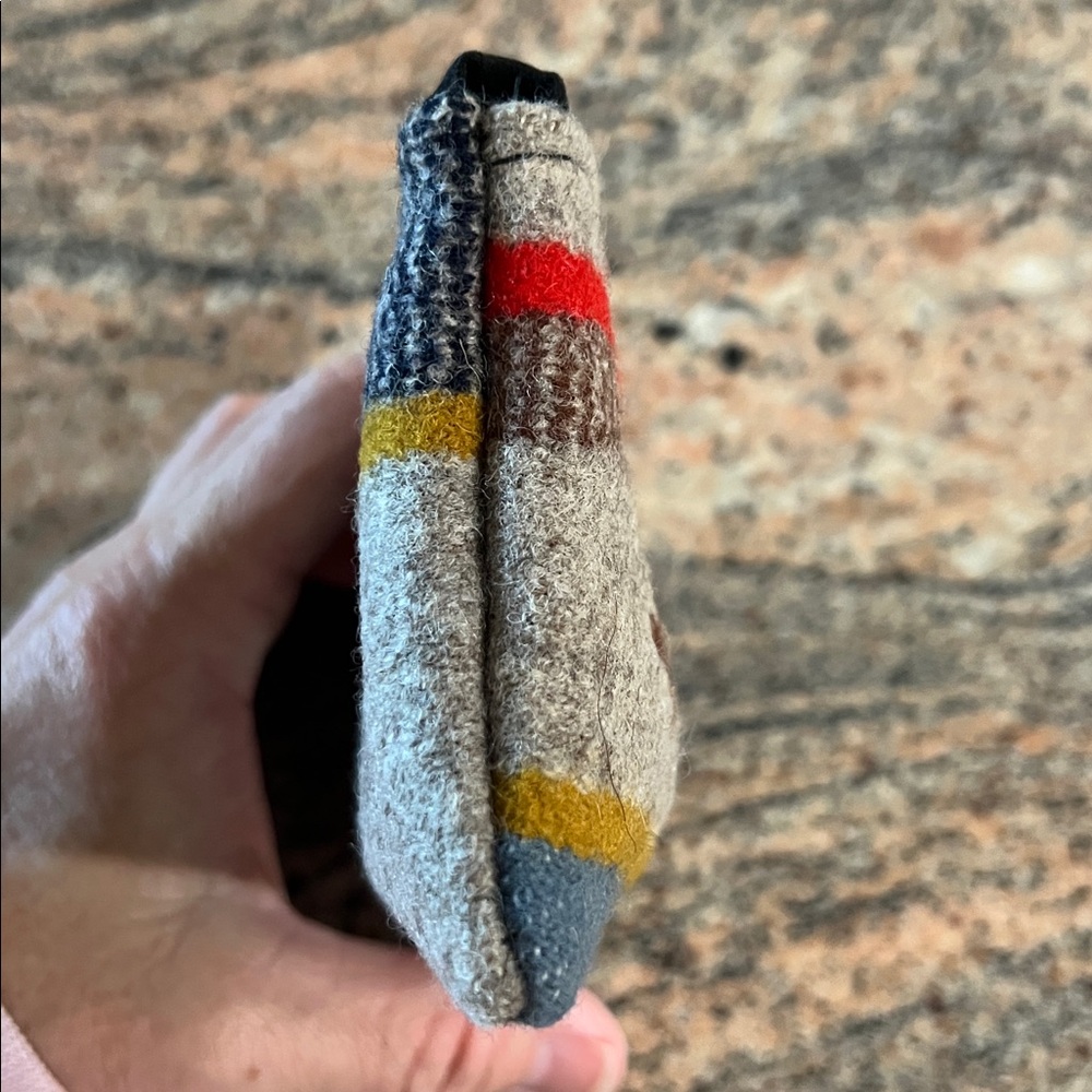 Woolen Clutch Multi-Color Pouch Coin and Credit Card Purse - Picture 4 of 8